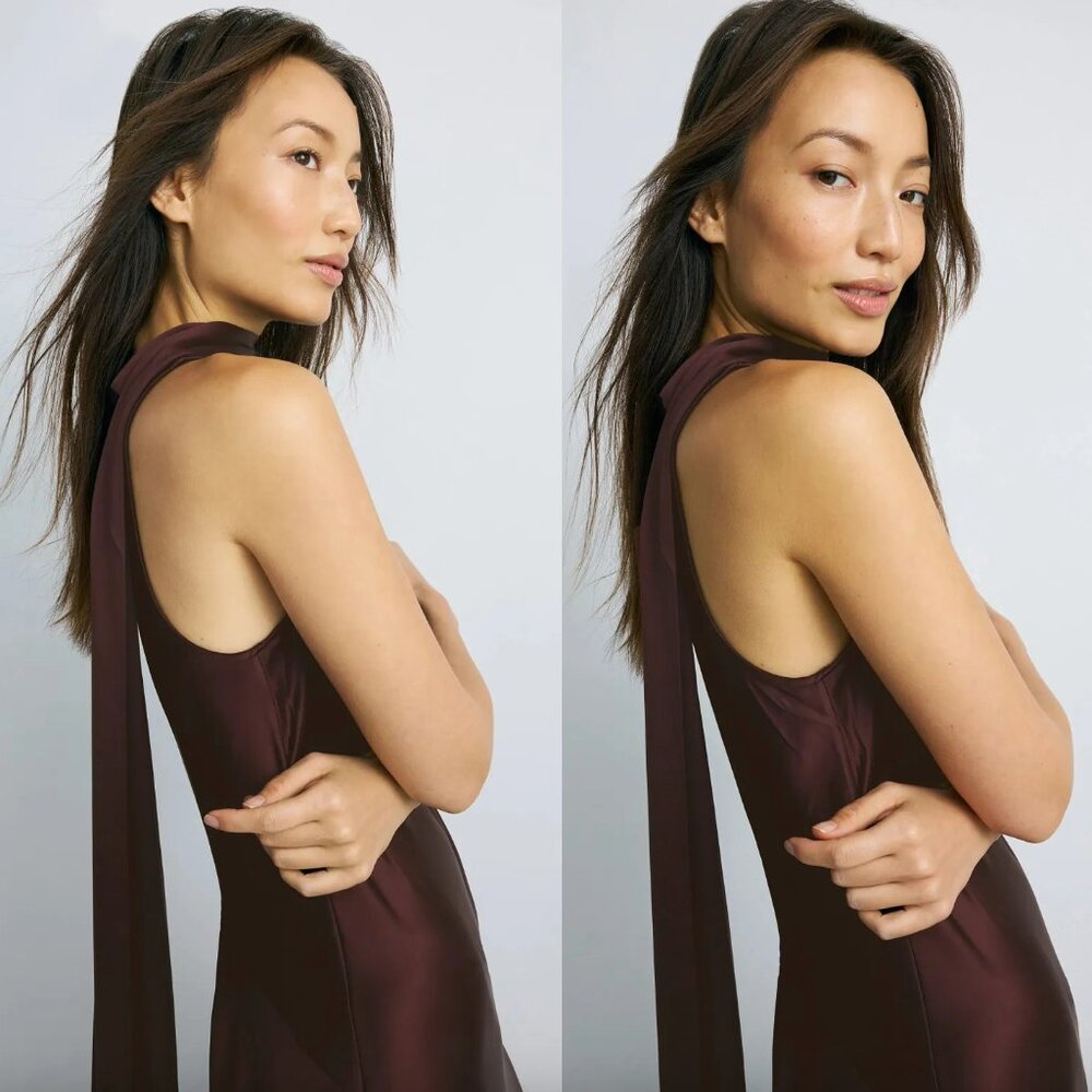 Reiss Women's Maxi Dress in Deep Burgundy - Picture 2 of 2